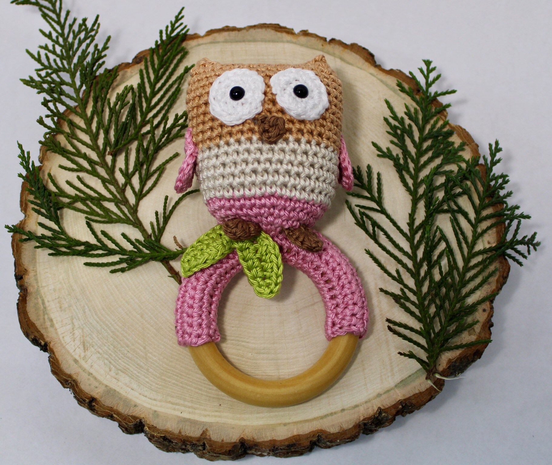OWL Rattle Photo Prop, Birth Announcement Accessory - Etsy