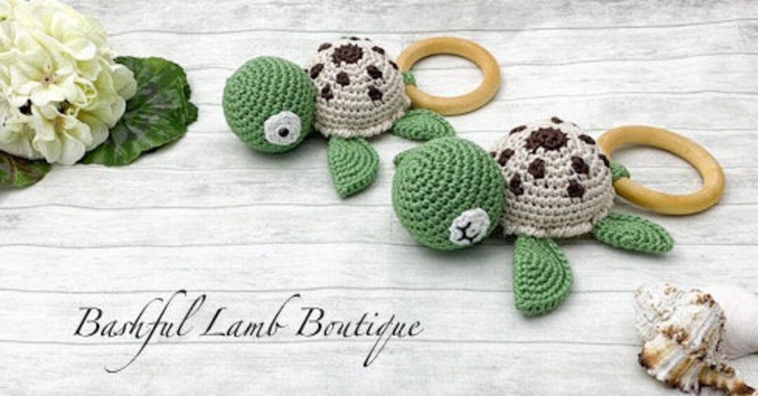 SEA TURTLE Rattle Photo Prop, Birth Announcement Accessory - Etsy