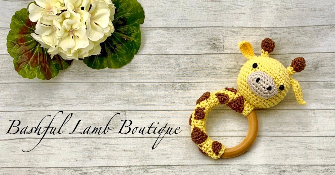 GIRAFFE Photo Prop Rattle, Baby Announcement Accessory - Etsy
