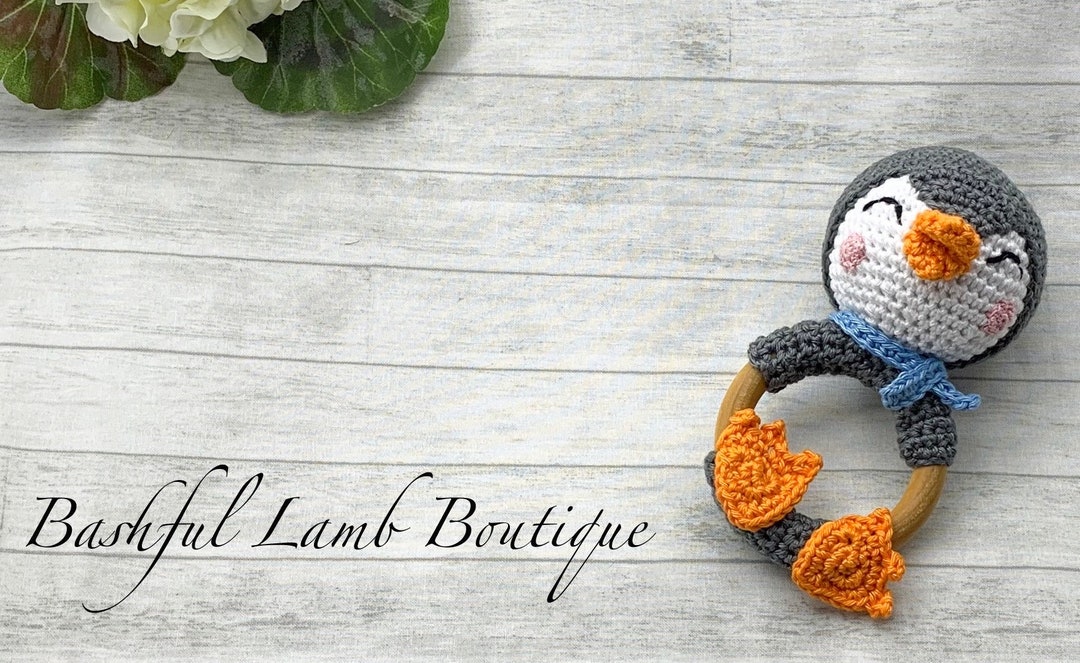 PENGUIN Rattle, Baby Photo Prop, Baby Announcement - Etsy