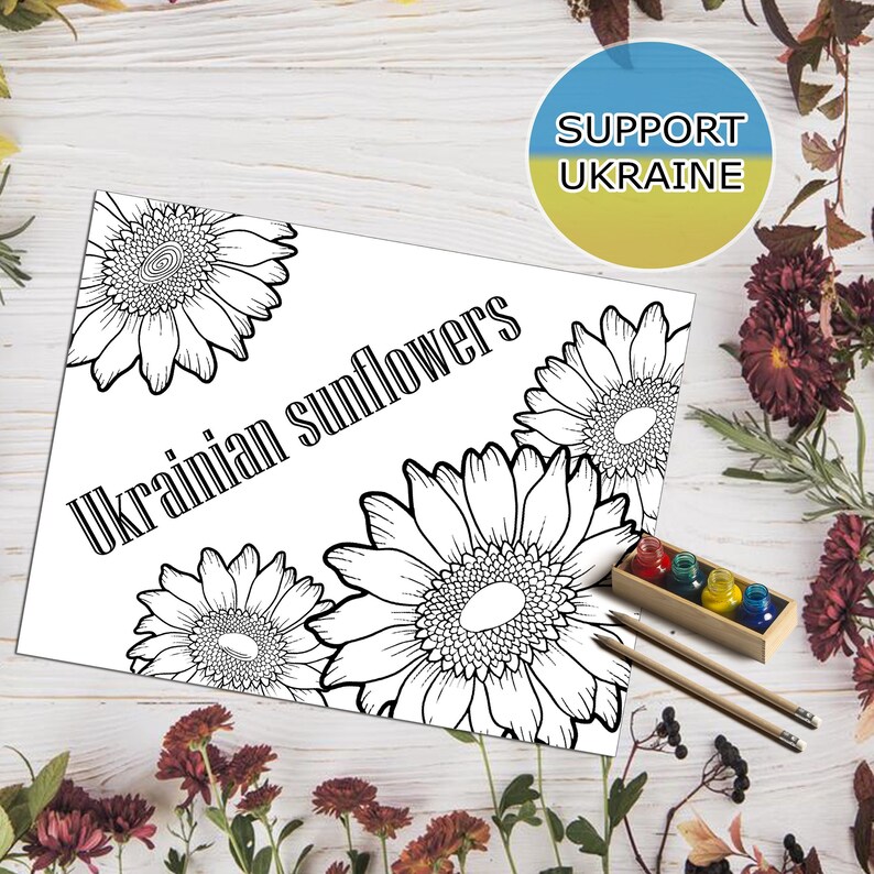 Ukraine Printable Coloring Pages. Instant Download - Etsy