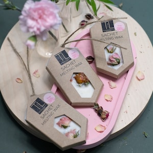 Rose Wax Melt SET Scented wax tart set Honey rose air freshener Natural rose home fragrance Stocking stuffers Aroma therapy gift