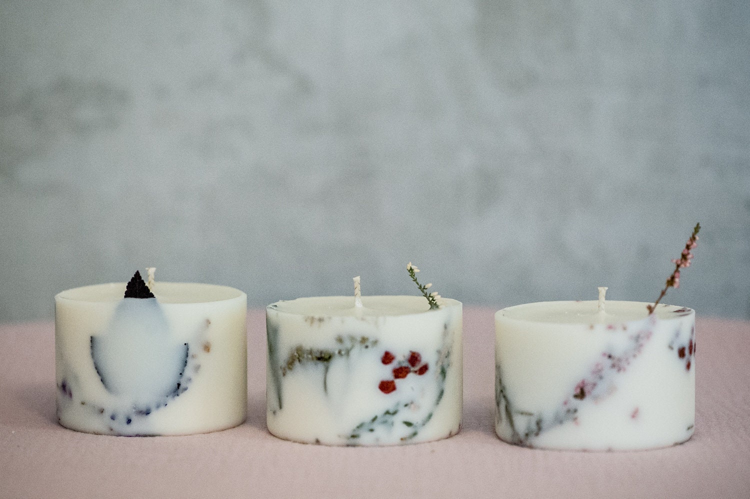 Forest Candle SET of 5 Pine Forest Scent Soy Wax Candles Berry Etsy