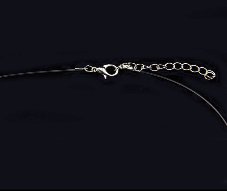 Invisible Chain Transparent Fishing Line Necklace Invisible Etsy
