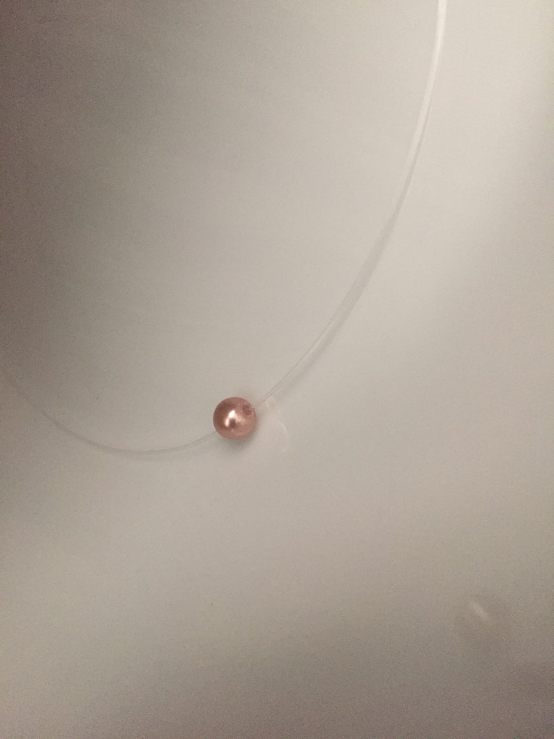 Invisible chain Transparent Fishing Line Necklace Invisible Etsy