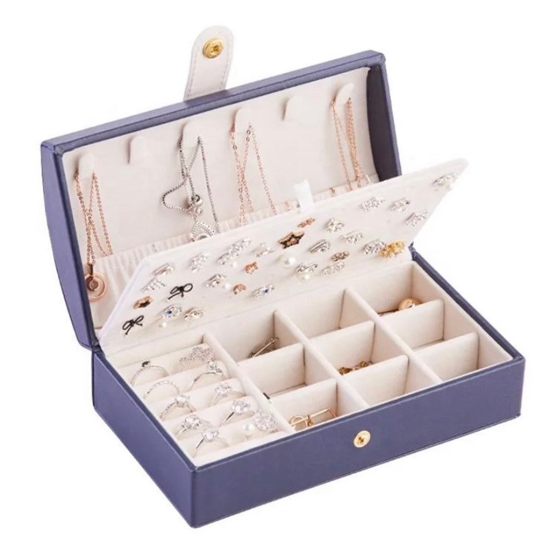 Compact Jewelry Organizer Portable Jewelry Case Packing Etsy