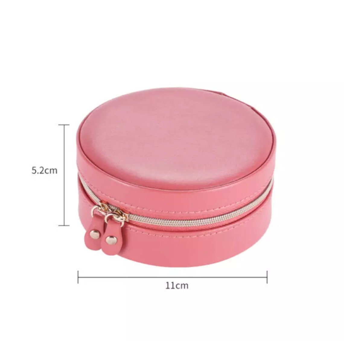 Mini Round Jewelry Box PU Leather Jewelry Packaging Display Etsy