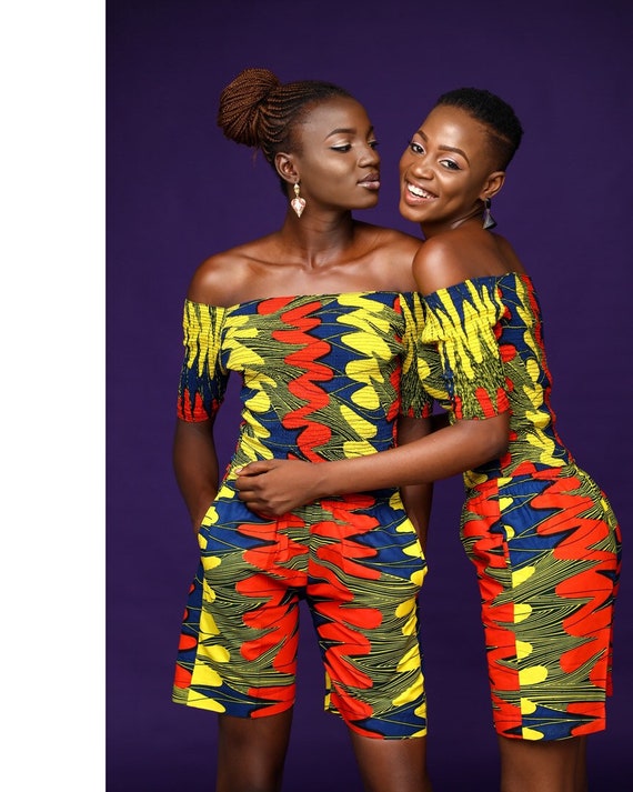 african print beach wear