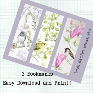 Back Garden Bookmarks