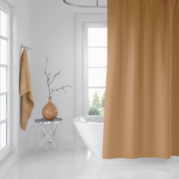Beige Shower Curtain Etsy
