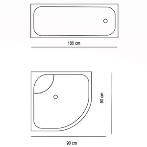 Creme Duschvorhang, Creme Badezimmer Gardine, Polyester wasserdicht, waschbar, Schimmel und Mehlew resistent, mit Haken Bild 4