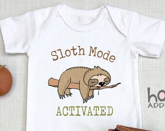 Sloth Mode Activated, Sloth Baby , Milk Coma Baby Bodysuit, Cute Baby s, Breastfeeding, Milk , Long Sleeve, Baby Boy, Onesie®