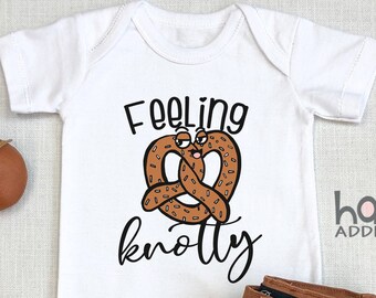 Feeling Knotty Baby , Pretzel , Funny Baby s, Crude, Funny Baby Gift, Long Sleeve, Baby Boy, Onesie®