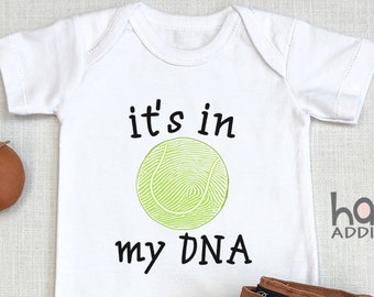 It's In My DNA Tennis , Future Tennis Player, Funny Tennis, Baby Boy , Fan, I love Tennis, Tennis Star, Tennis Player, Onesie®