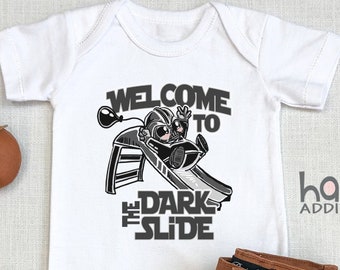 Funny Sci-Fi s, Welcome To The Dark Slide, Dark Side, Baby Boy Gift, Baby Shower Gift, Long Sleeve, Funny Pun Baby s, Toddler, Onesie®