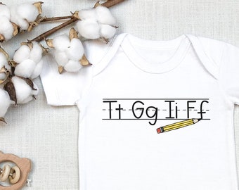 TGIF , Funny s, Teacher Gift, Funny Toddler Shirt, Long Sleeve, Baby Shower Gift For Teacher, Thank God It's Friday, Onesie®