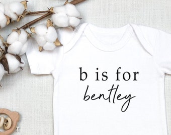 Personalized Name Baby , Custom ,Baby Girl , Baby Boy, Custom Baby Name , Baby Reveal, Bodysuit, Pregnancy Reveal, Onesie®