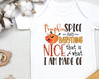 Pumpkin Spice Fall Baby , Cute Baby Shower Gift, Pumpkin Patch Outfit, Toddler Outfit, Long Sleeve, Toddler Shirt,  T-shirt, Onesie®