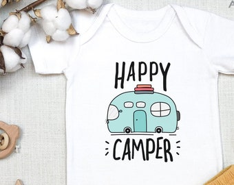 Happy Camper , Cute Baby Clothes, Baby Shower Gift, Adventure Cute Baby s, Camping Bodysuit, Camping , Camper, Onesie®