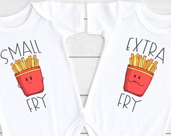 Funny Twins Baby Bodysuit, Small Fry, Best Friend Shirts, Twin Baby Gifts, Best Friends Outfits, Gift For Twins, Twin Outfit, Long Sleeve