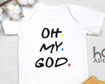 Oh My God Cute Baby Announcement , Pregnancy Announcement, Pregnancy Reveal, Friends TV Show, Maternity Photo Prop, Ideas, Surprise, Onesie®