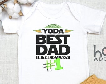 Yoda Best Dad Ever Baby , Cute Father’s Day Gift, Baby Clothes, Gift for New Dad, Long Sleeve, Toddler Shirt, Jedi, New Dad Gift, Onesie®