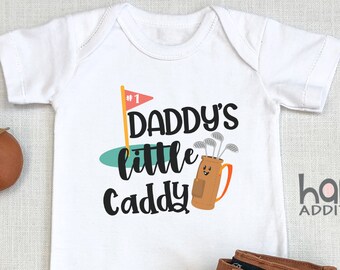 Golf , Future Golfer, Funny Golfing Bodysuit, Golf Fan, Daddy's Little Caddy , I like Golf, Long Sleeve, Cute Toddler Shirt, Onesie®