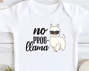 No Prob-llama , Mamas Little Llama , Llama , Llama Baby Shower Gift, Baby Girl, Cute s, Drama Llama, Onesie®