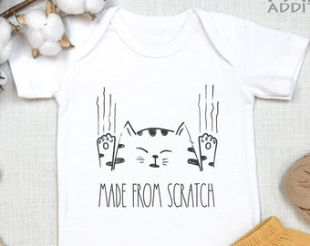 Made From Scratch Baby , Cat , Newborn, Infant, Outfit, Baby Bodysuit, Crazy Cat Baby, Kitten , Cat Lady , Funny, Onesie®