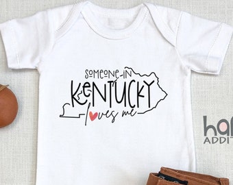 Someone Loves Me In Kentucky , Kentucky Baby Outfit, Baby Shower Gift, Lexington‑Fayette, Toddler Shirt, Louisville, Gift for Baby, Onesie®