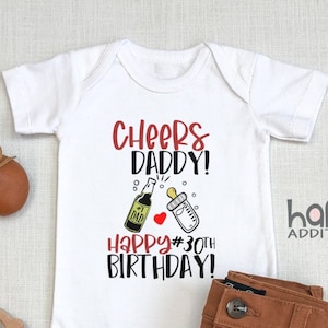Happy Birthday Daddy , Custom, Long Sleeve, Toddler, Daddy , Happy Birthday Gift For Dad from Baby, I Love My Daddy, Dada, Onesie®