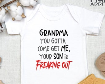 Funny Grandma , Grandma Baby Gift, Grandma Baby Bodysuit, Funny Baby Gift, Pregnancy Revel, Baby Reveal to Grandparents, Long Sleeve