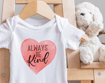 Always Be Kind Baby Bodysuit, Positive Qualities Kindness, Be Kind Toddler Shirt, Anti-Racism Baby Bodysuit, Be Kind, Equality, Baby Girl