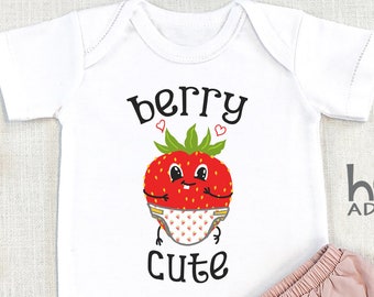 Berry Cute , Strawberry , Cute Baby s, Baby Girl, Baby Shower, Cute Niece Gift, Vegan, Fruit , Toddler T-Shirt, Kids, Onesie®