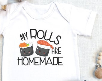 Miyako Sushi on The Plate Baby Boys Girls Long Sleeve Baby Onesie Babys Creeper