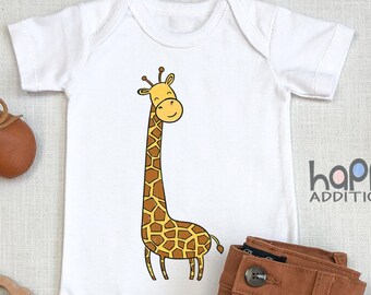 Cute Giraffe Baby , Baby Bodysuit, Giraffe Baby Shower, Zoo Animal, Giraffe Baby Gift, Baby Boy Outfit, Baby Girl Gift, Toddler Shirt