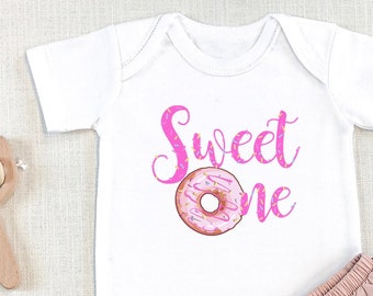 Donuts Baby , Sweet One, Baby Shower Gift, Cute Baby Clothes, Going Home Outfit Girl, Baby Girl Outfit, Pregnancy Reveal, Donut, Onesie®