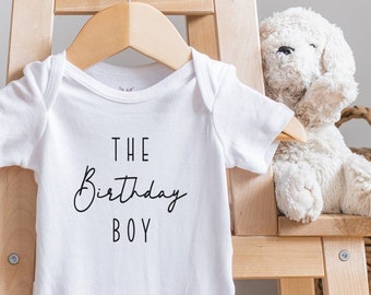 The Birthday Boy Baby , Boy Minimalist , Baseball Shirt, The Birthday Boy Kids Shirt, Birthday Boy Baseball Tee, Onesie®
