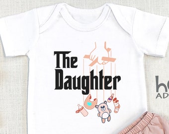 The Daughter , Baby Reveal, Pregnancy Announcement, Gender Reveal, Bodysuit, Funny Baby s, GodBaby, Shower Gift, Baby Girl, Onesie®