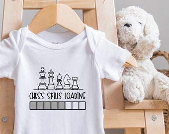 Chess, Chess Skills Loading, Funny Chess Bodysuit, Newborn Outfit, Chess Fan, Chess Master, Math, Smart Baby,  2139, Onesie®