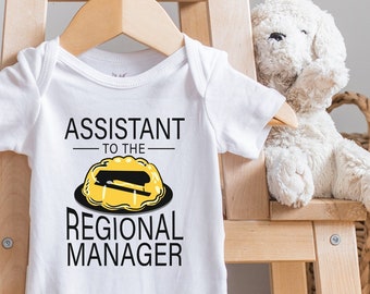 Assistant To The Regional Manager , The Office Fan Baby Gift, Toddler Shirt, Dwight, Funny Office Baby Gift, Michael Scott, TV Show, Onesie®