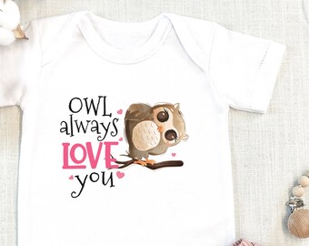 Owl Always Love You Cute , Cute Baby Bodysuit, Owl Baby Shower, Animal, Cute Baby , Farm , Forest, Baby Girl Outfit, Onesie®