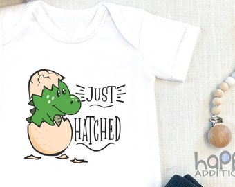 Just Hatched Dinosaur , Coming Home Outfit Dinosaur Baby Bodysuit, Girl Boy Infant Newborn Baby, Egg, Dinosaur Baby , Cute Shirt, Onesie®