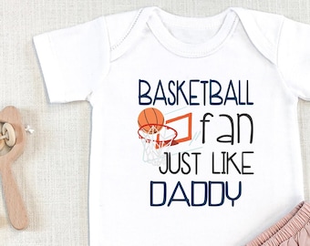 Personalized Basketball Fan Just Like Daddy Onesie®, Future Baller, Cute Basketball Shirt, Toddler Shirt, Basketball Shirt, Kids T-Shirt