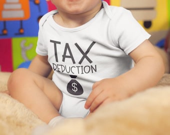 Tax Deduction Baby , Funny Baby s, Pregnancy Announcement, Baby Shower Gift, Pregnancy Reveal, Unisex Baby Clothes, Long Sleeve, Onesie®