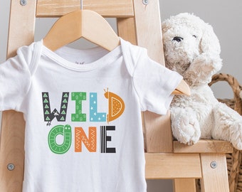 Wild One Baby , Birthday Baby Bodysuit, First Birthday, Baby Boy, Baby Shower Gift, Wild One Shirt, Baby Birthday Party, One Year Old
