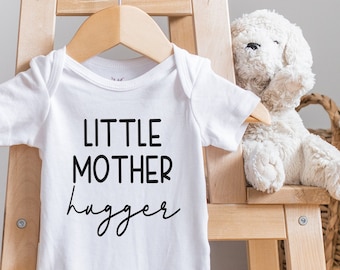 Funny Baby , Toddler Shirt, Funny Baby Bodysuit, Little Mother Hugger, Newborn Baby Gift, Baby Shower Gift, Long Sleeve, Unisex, Onesie®