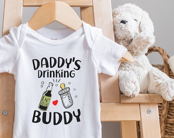 Funny Dad , Daddy's Drinking Buddy , Funny s®, Funny Dad Baby Bodysuit, Dads, Dad Gift Bodysuit, Baby Shower Gift, Onesie®