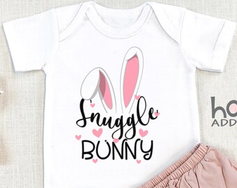 Snuggle Bunny , Happy Easter , Easter Bunny Outfit, Cute Easter , Easter Baby Gift for Girl, Cute Baby Clothes for Easter, Onesie®