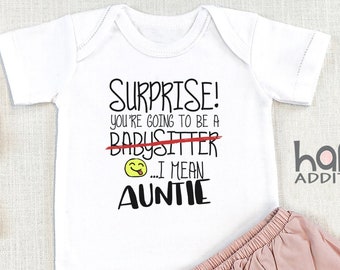 Surprise Funny Custom Baby Announcement , Funny Pregnancy Announcement, Baby Reveal, Maternity Photo Prop, Ideas, Personalized, Onesie®